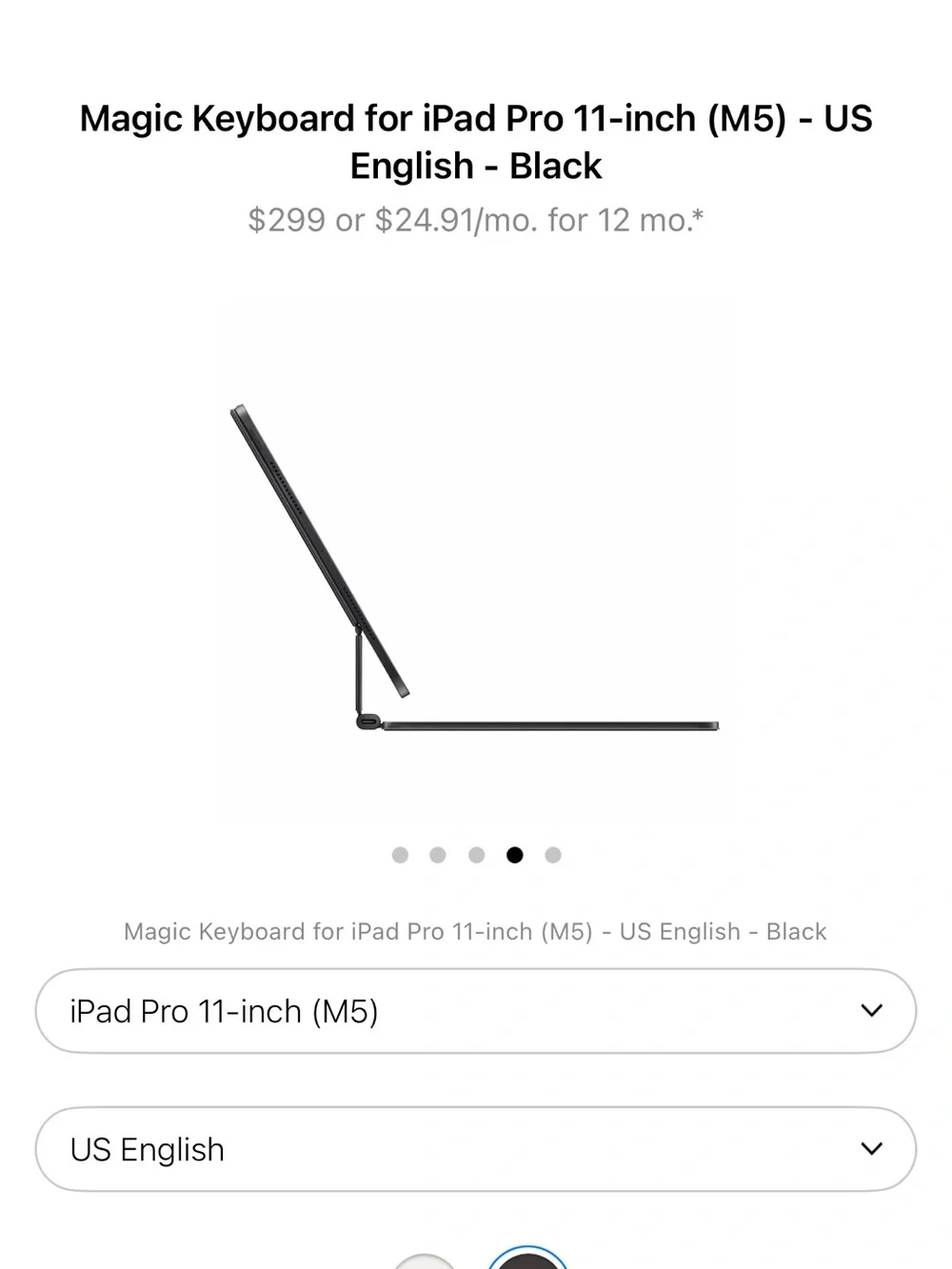 Apple Magic Keyboard for iPad Pro 11-inch — Black